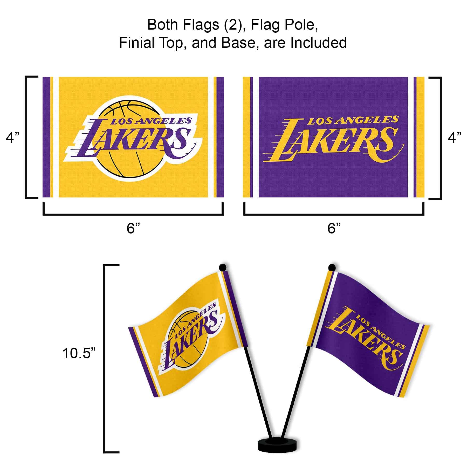 Amazon.com: WinCraft Los Angeles Lakers Desk and Table Top Flags